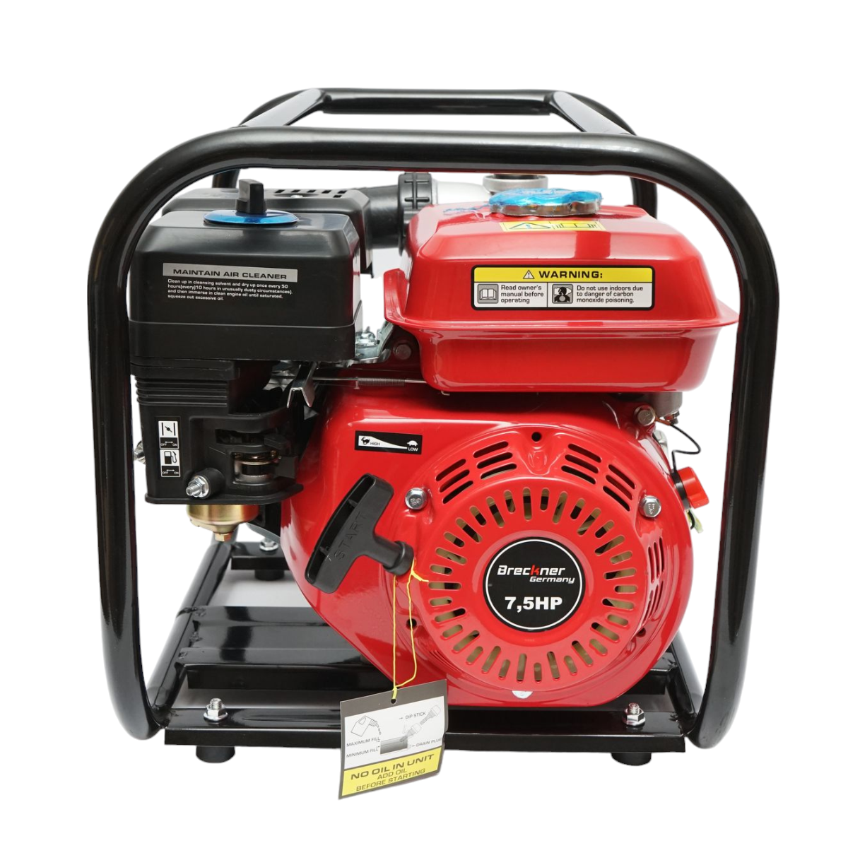 Motopompa pe benzina WP20 7.5CP, 2 toli debit 30m3/h adancime 8m, inaltime 30m Breckner Germany - imagine 4