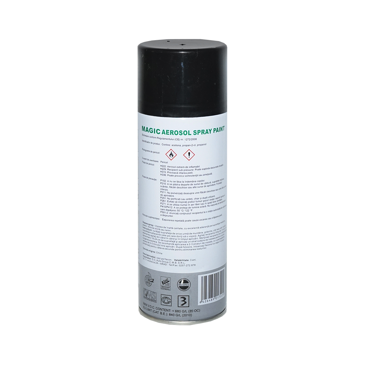 Spray vopsea Magic negru lucios 039 450 ml - imagine 3